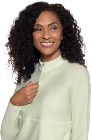Coolibar UPF 50  Women's Lawai Ruche Swim Shirt - Sun Protective