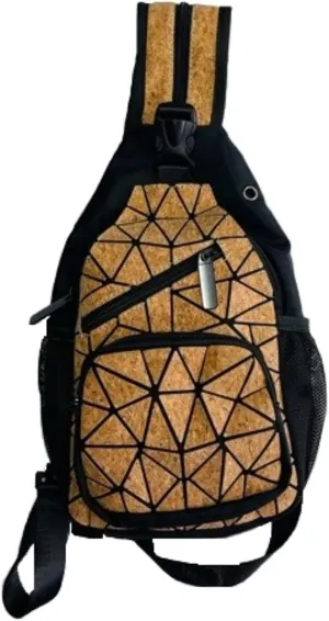 Cork Sling Bag Chest Shoulder Backpack Fanny Pack Crossbody Bags for Men Messenger bag Eco Friendly gift Sustainable Vegan Lightweight