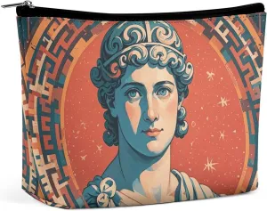 Cosmetic Bag Makeup Bags for Women Portable Makeup Bag Stamped with Ancient Rome Makeup Case Travel Toiletry Bag for Travel Accessories