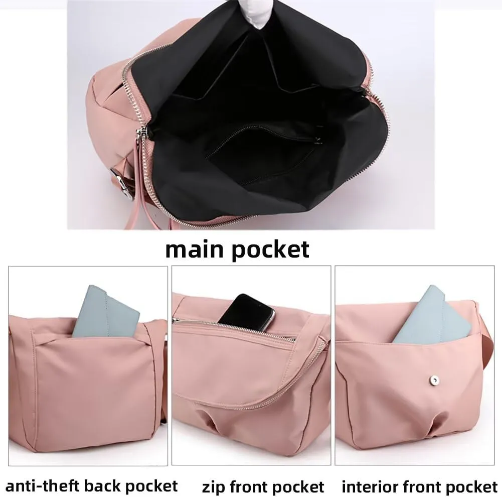 Crossbody Bag for Women Multi Pockets Shoulder Bag Nylon Waterproof Purse Lightweight Handbag Casual Travel Satchel