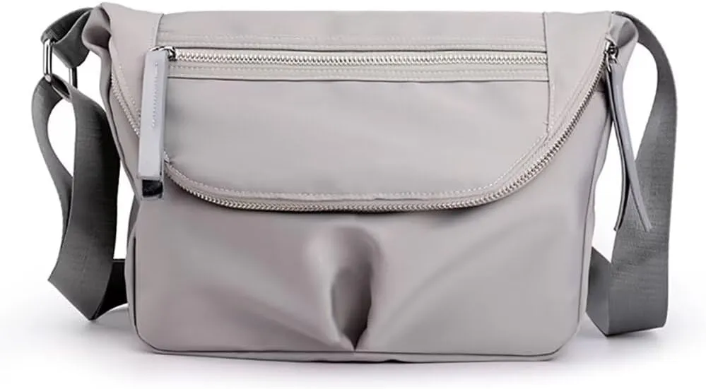 Crossbody Bag for Women Multi Pockets Shoulder Bag Nylon Waterproof Purse Lightweight Handbag Casual Travel Satchel