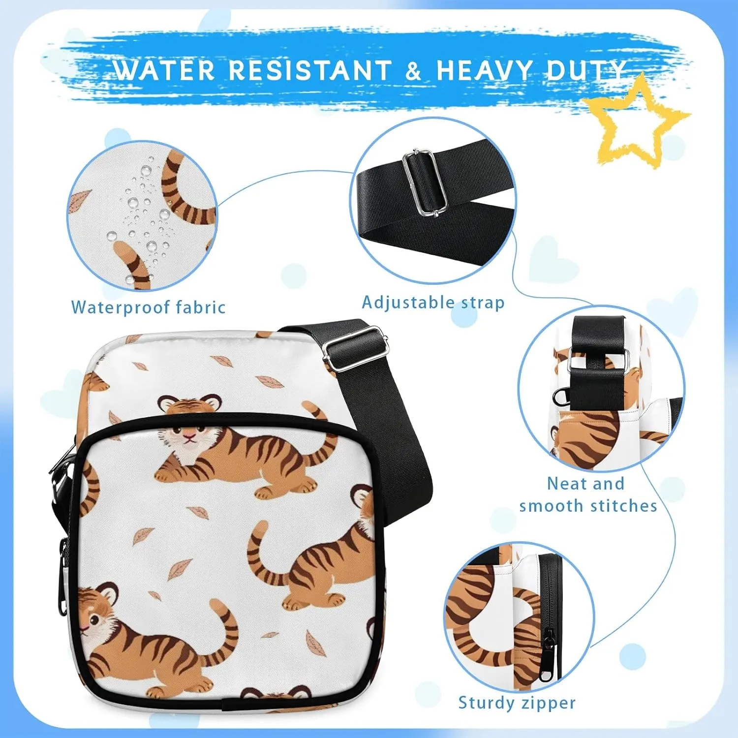 Crossbody Bag Small Sling Backpack Shoulder Bags Chest Pack Cross Body Daypack Basketball Belt Purses