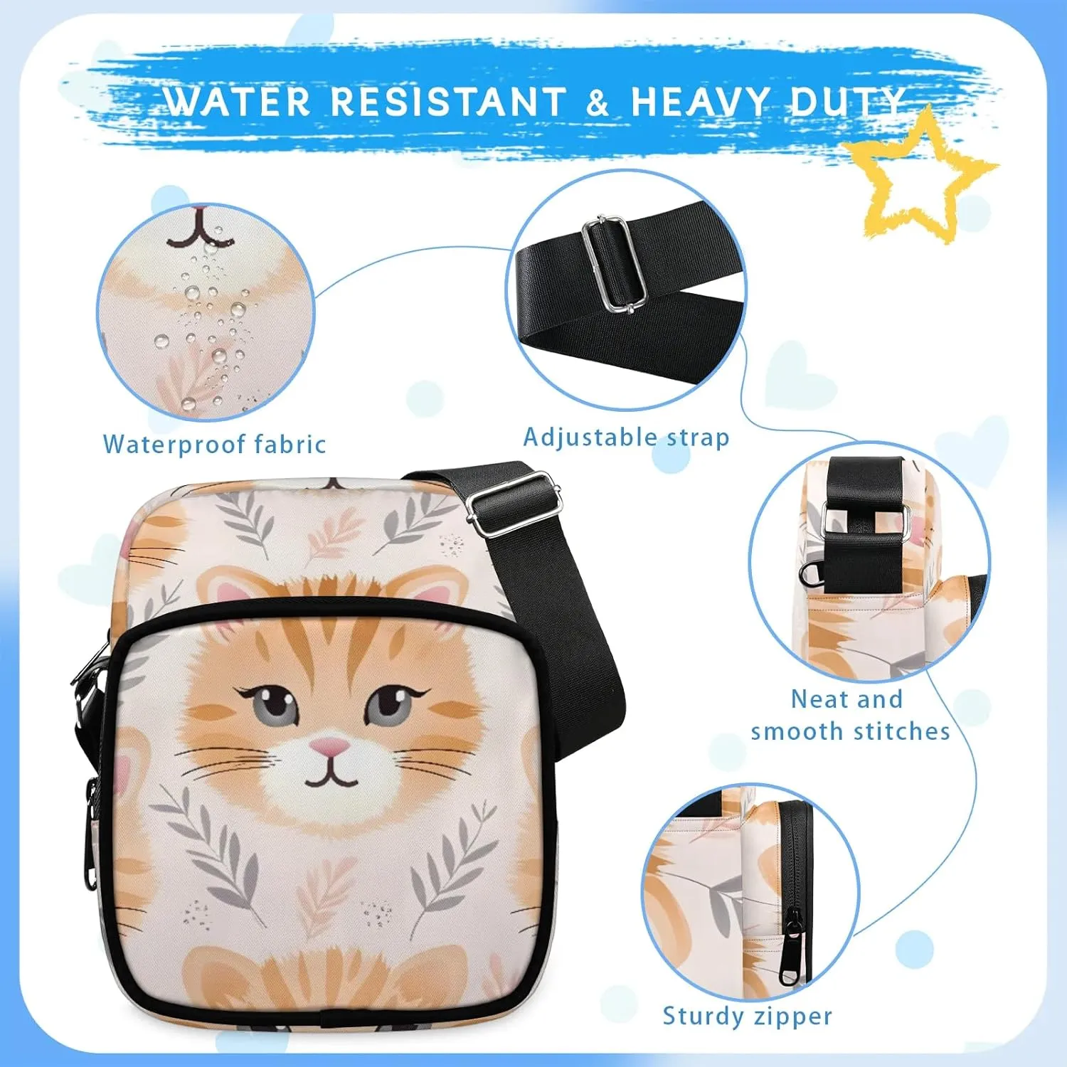 Crossbody Bag Small Sling Backpack Shoulder Bags Chest Pack Cross Body Daypack Basketball Belt Purses