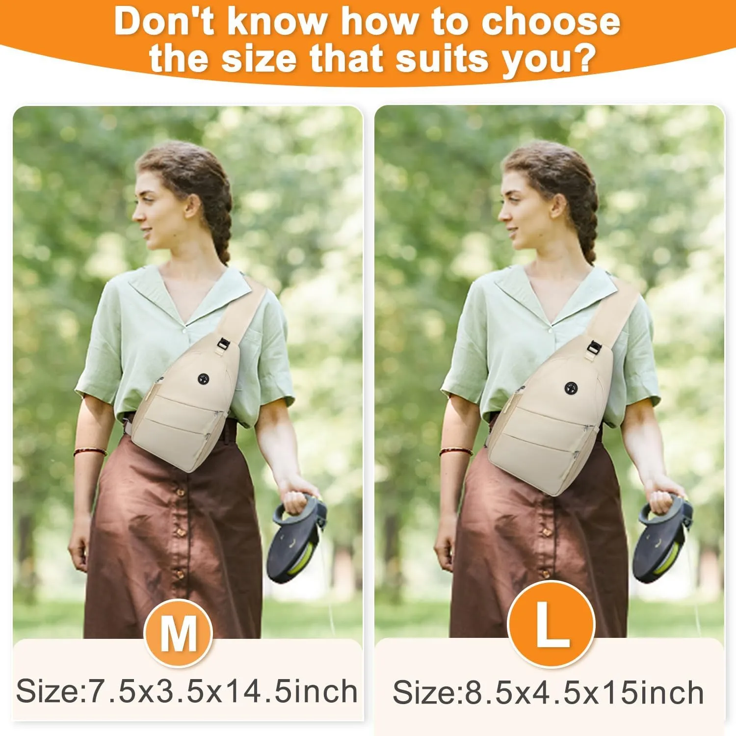 Crossbody Bags for Women Men Trendy Sling Bag Bakpack Casual Chest Bag with Convertible Shoulder Strap