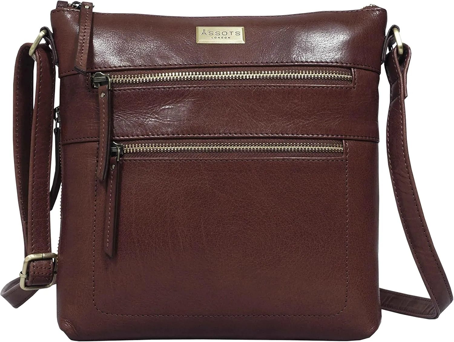 Crossbody Bags for Women – Real Leather Purses with RFID Protection, Multiple Pockets and Adjustable Strap