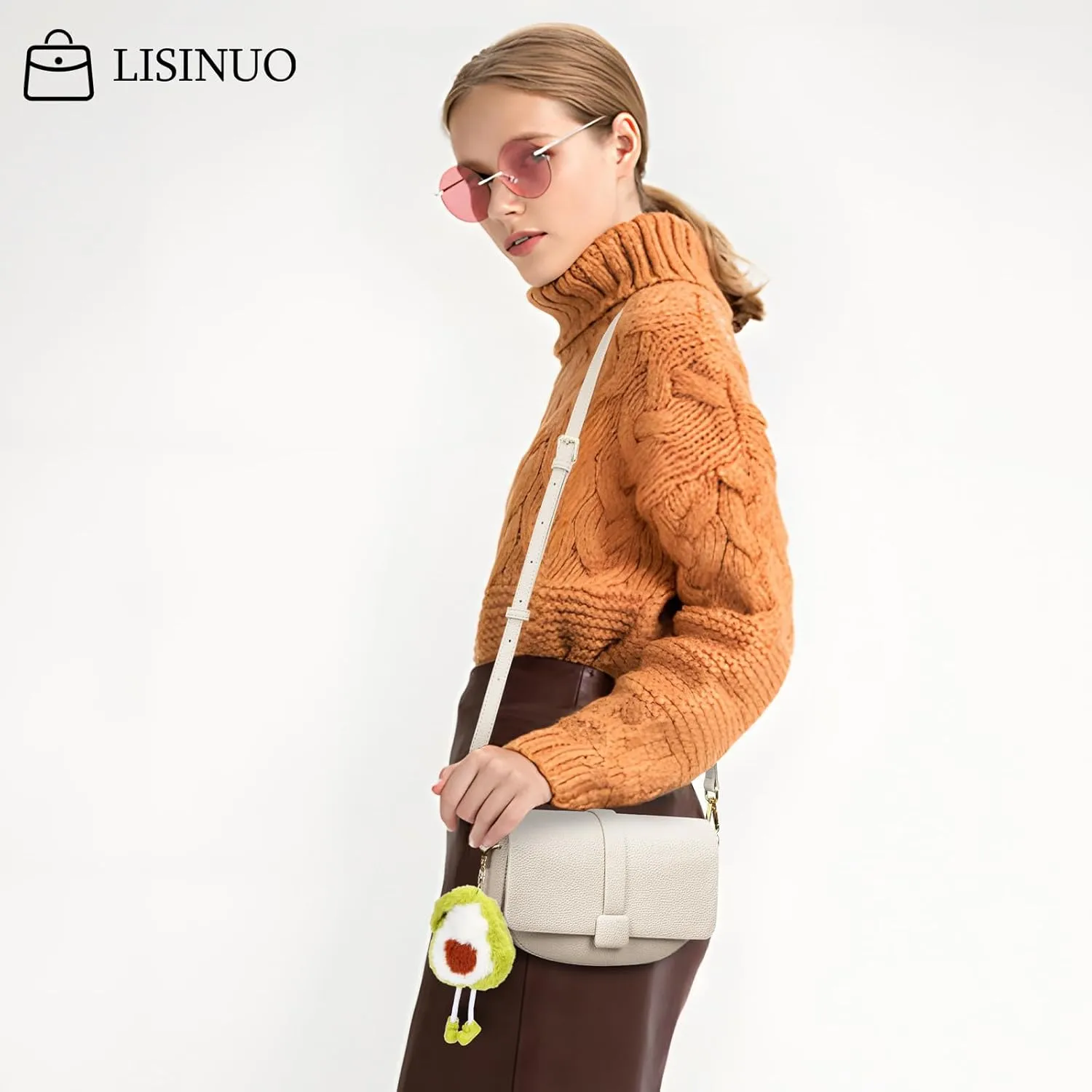 Crossbody Bags for Women Shoulder Handbags Women's Cross Body Bag Purses Small Leather Purse Send Pendant