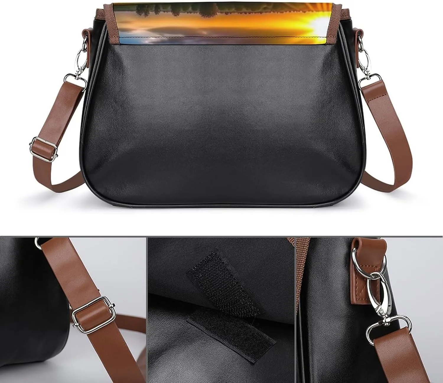 Crossbody Bags Purses Women, Lightweight Functional Multi Pocket Purse Adjustable Strap