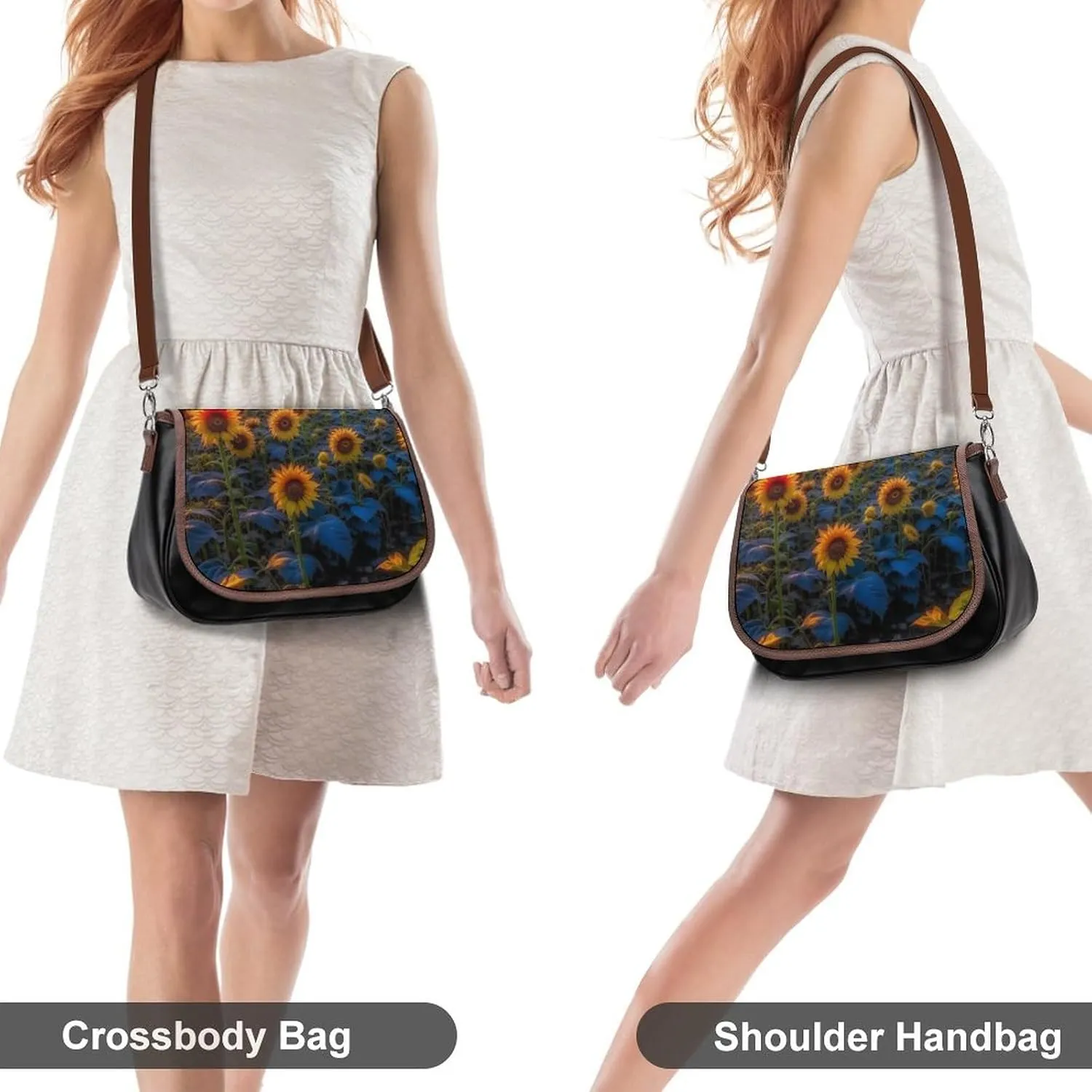 Crossbody Bags Purses Women, Lightweight Functional Multi Pocket Purse Adjustable Strap