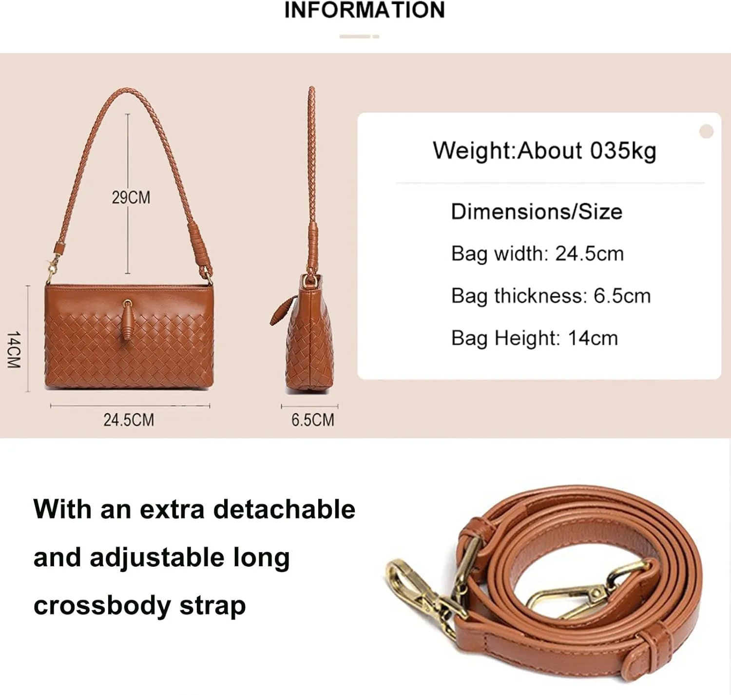 Crossbody Handbags for Women Shoulder Bags Hand Bag Women's Vegan Leather Bag Tote Bags Sling Lightweight Woven Evening Bags