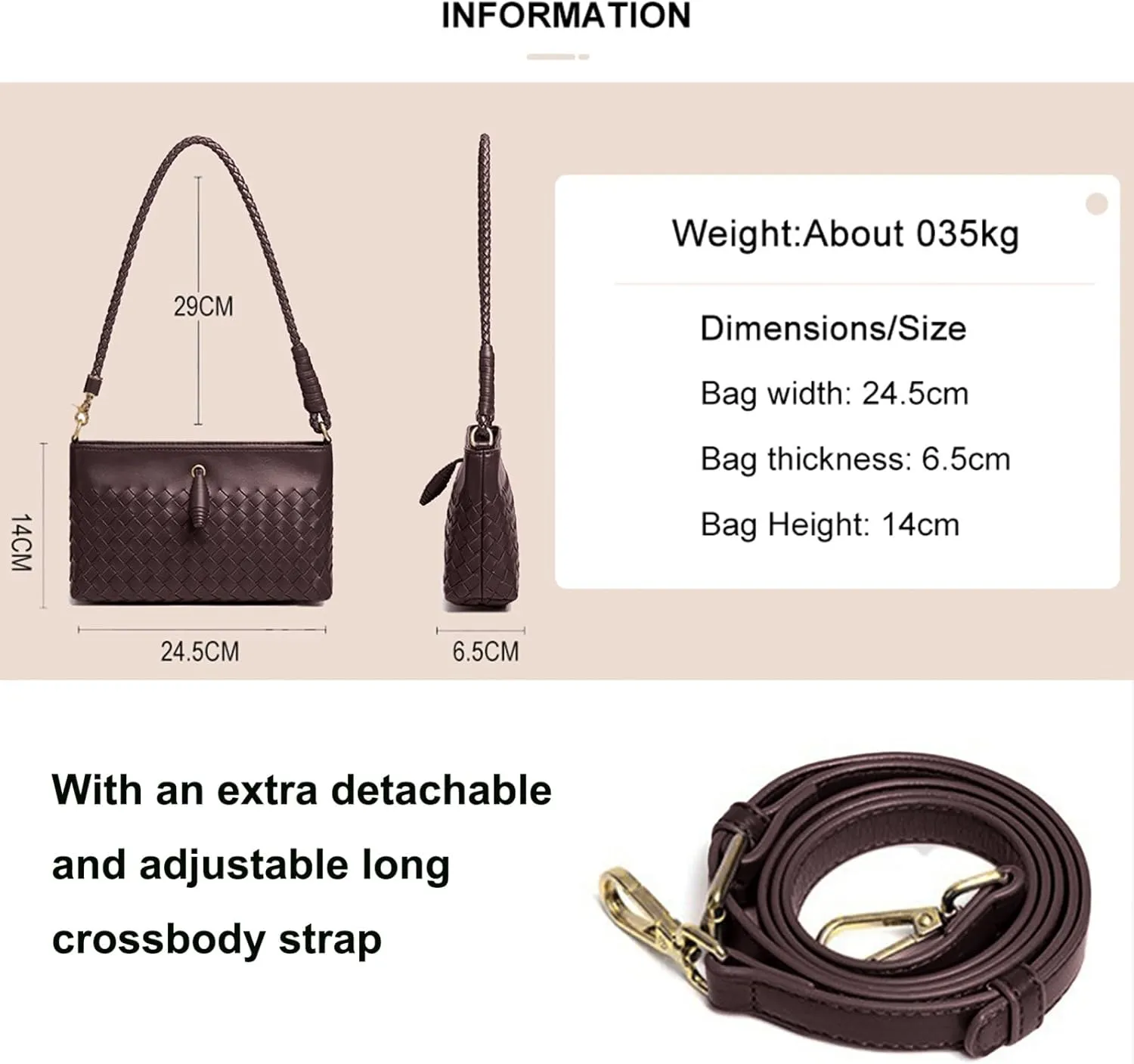 Crossbody Handbags for Women Shoulder Bags Hand Bag Women's Vegan Leather Bag Tote Bags Sling Lightweight Woven Evening Bags