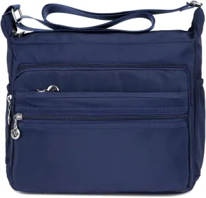 Crossbody Purses for women Multi-Pocket Nylon Shoulder Bags Lightweight Travel Purses Messenger Handbags