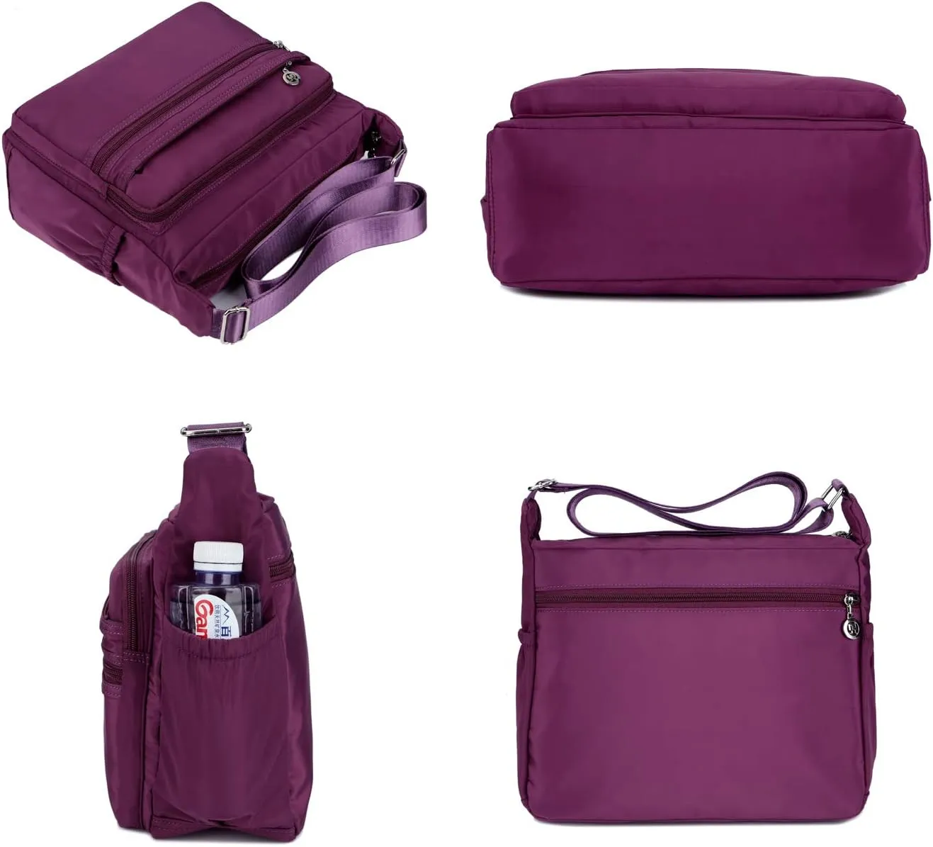 Crossbody Purses for women Multi-Pocket Nylon Shoulder Bags Lightweight Travel Purses Messenger Handbags
