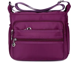 Crossbody Purses for women Multi-Pocket Nylon Shoulder Bags Lightweight Travel Purses Messenger Handbags