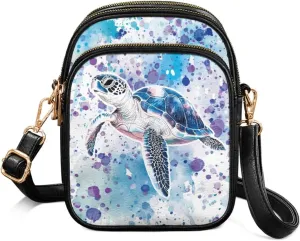 Crossbody Purses for Womens Multi Pocket Shoulder Purses Waterproof Crossbody Bag PU Leather Shoulder Satchel Bag