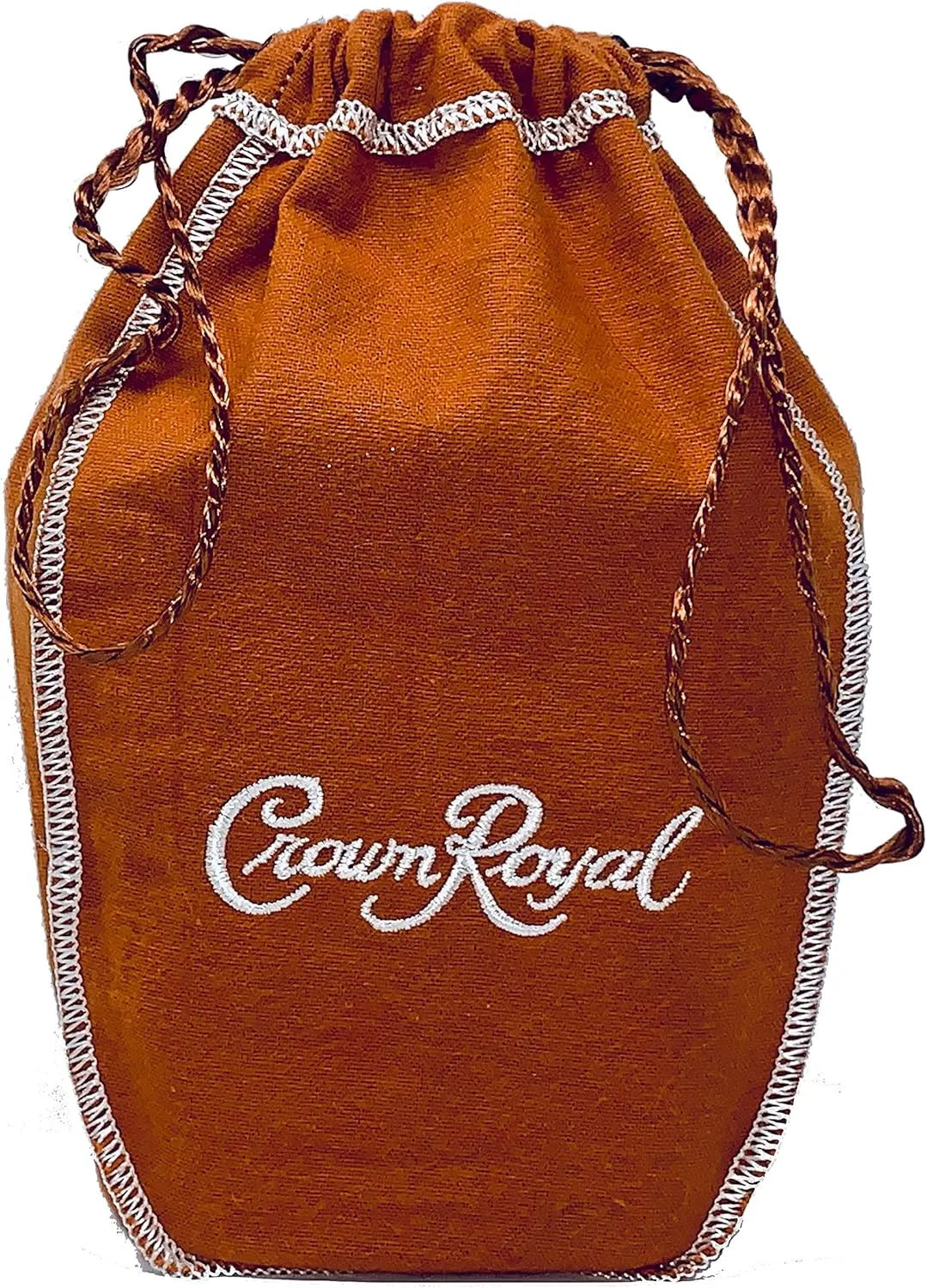 Crown Royal Bag with Drawstring | Burnt Orange - Salted Caramel