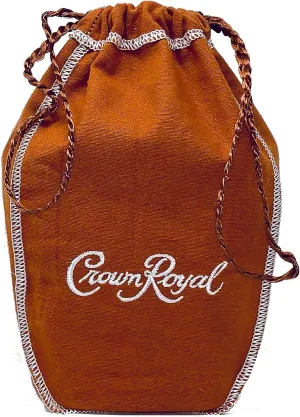 Crown Royal Bag with Drawstring | Burnt Orange - Salted Caramel