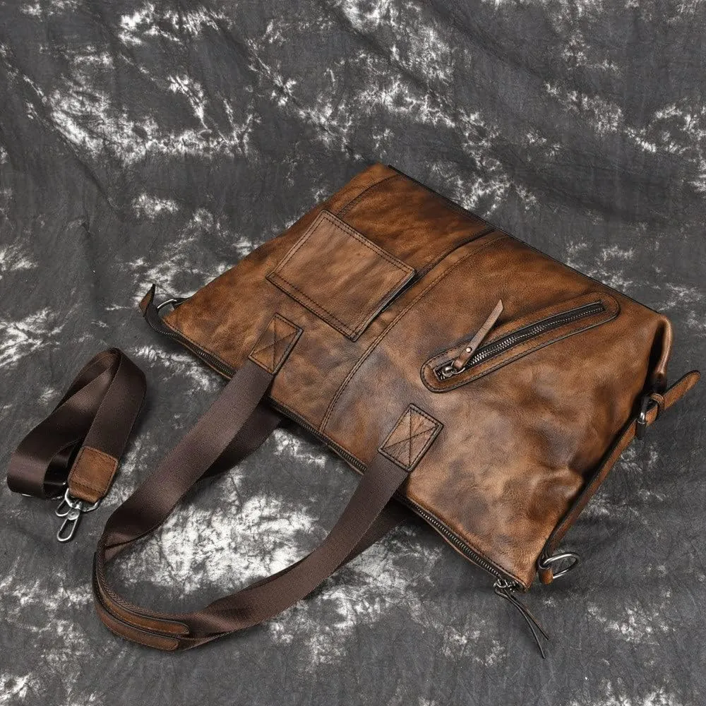CSCDD Men's Handbags Shoulder Bags Casual Messenger Bags Retro Personality Travel Large Capacity Men's Bags