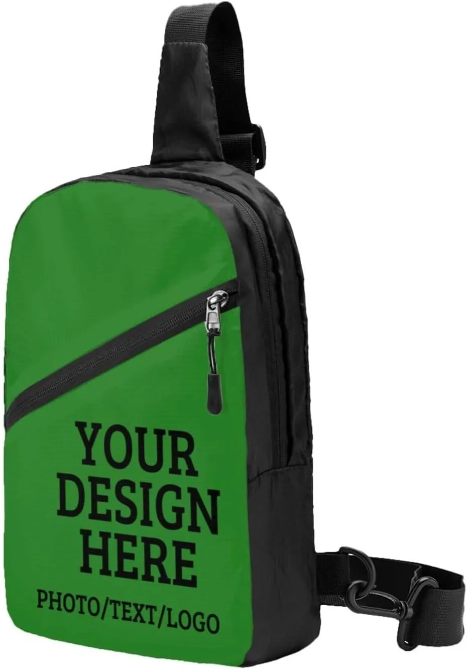 Custom Messenger Bag Design Your Own Text Logo Sling Shoulder Backpack For Men Women, Personalized Custom Messenger Bag Gift