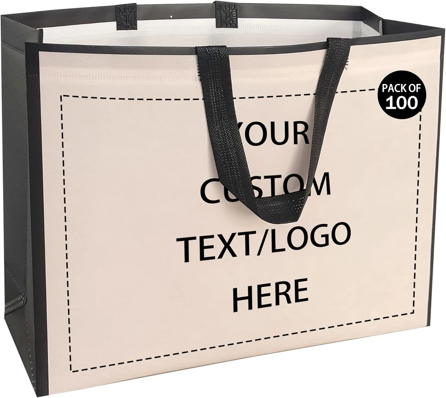 Custom Tote Bags，Personalized Non-Woven bag - Reusable Grocery Bags, Shopping Bags, Promotional Item, Logo,Recyclable