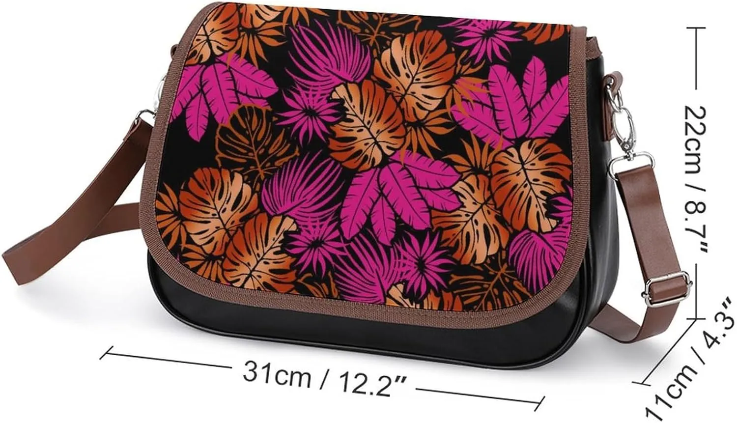 Customized Women'S Bag Design Pattern Polynesian Retro Tribal Art Crossbody Bag Leather Women'S Bag 2025
