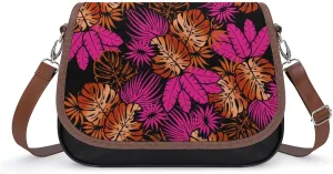 Customized Women'S Bag Design Pattern Polynesian Retro Tribal Art Crossbody Bag Leather Women'S Bag 2025