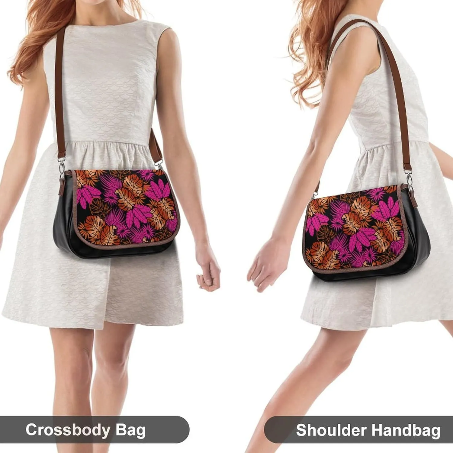 Customized Women'S Bag Design Pattern Polynesian Retro Tribal Art Crossbody Bag Leather Women'S Bag 2025