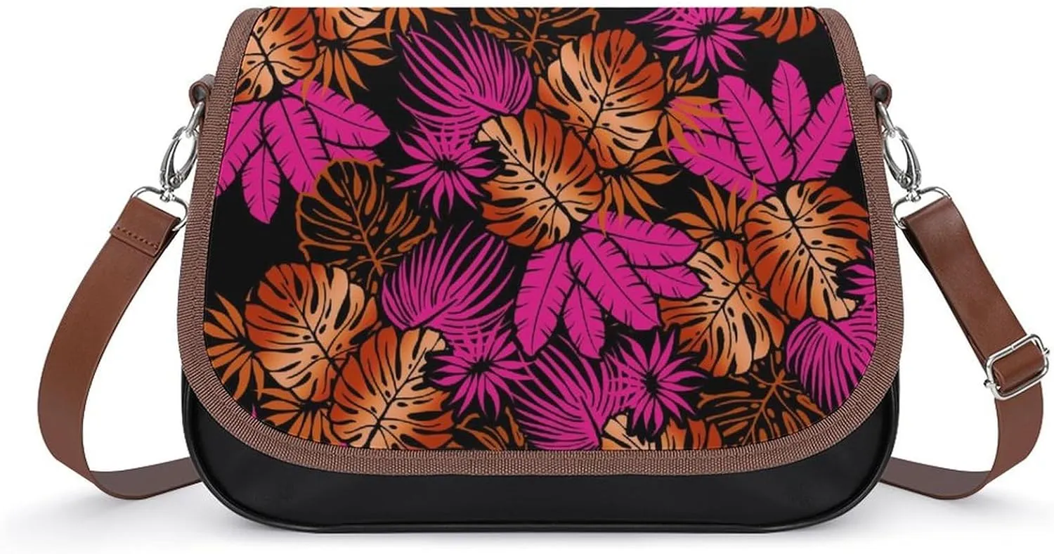 Customized Women'S Bag Design Pattern Polynesian Retro Tribal Art Crossbody Bag Leather Women'S Bag 2025