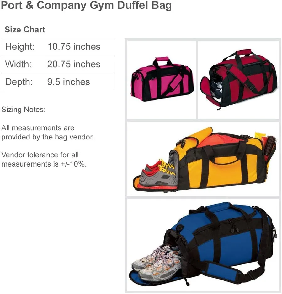 CustomizedGirl Cross Country Personalized Duffle Bag - Personalized Travel Bag with Front & Side Zippered Pocket, Custom Duffle Bag Name with Separate Side Pouch, Sports Duffle Bag for Kids & Adults