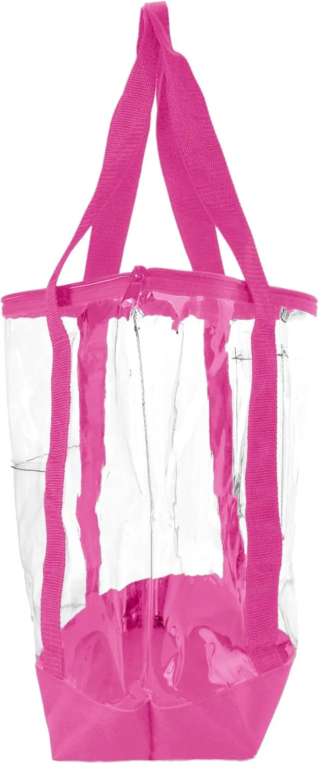DALIX Clear Shopping Bag Security Work Tote Shoulder Bag Womens Handbag
