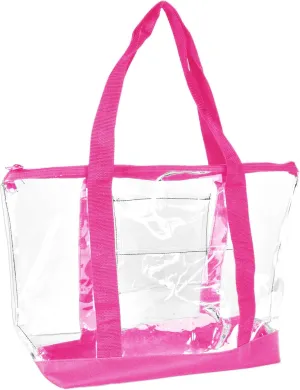 DALIX Clear Shopping Bag Security Work Tote Shoulder Bag Womens Handbag