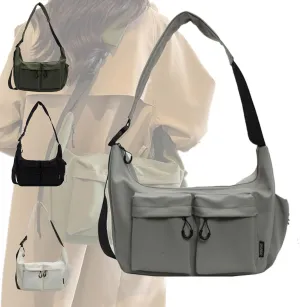 Dallaswind Large Capacity Messenger Canvas Bag，Multi Pocket，Water Resistant,Unisex Large Crossbody Bag Shoulder Purse