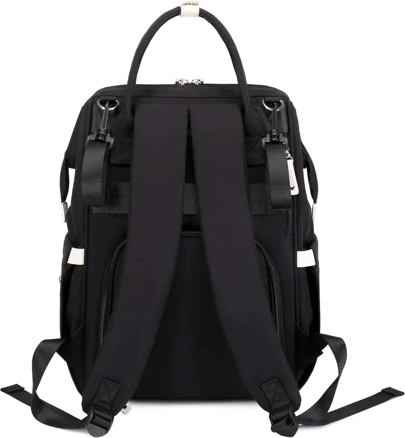 Diaper Bag Backpack, Large Capacity, Water-Resistant, Backpack and Messenger Bag Set Can be Combined Disassembled (Black)