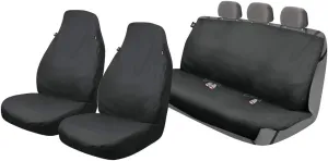 DICKIES 3003323LD, Trader Black 3-Piece Water Resistant Seat Cover Set