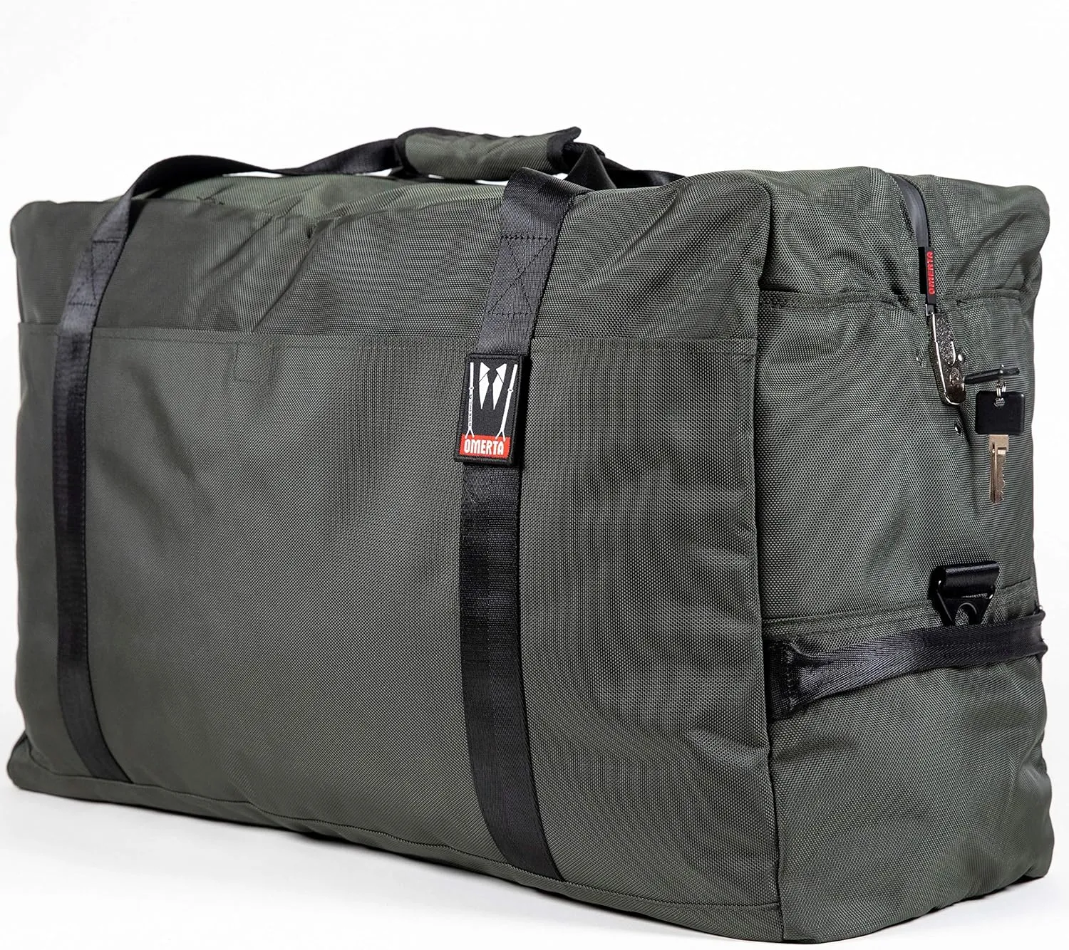 DIME BAGS Cleaner | Large Carbon-Lined Duffle Bag | Lockable Zippered Bag (Green)