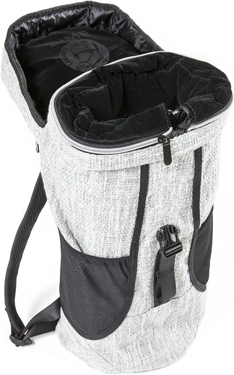 DIME BAGS - Padded Conversion Tube for Protection - Sleek, Protective, Hemp Backpack (18 Inch, Grey)