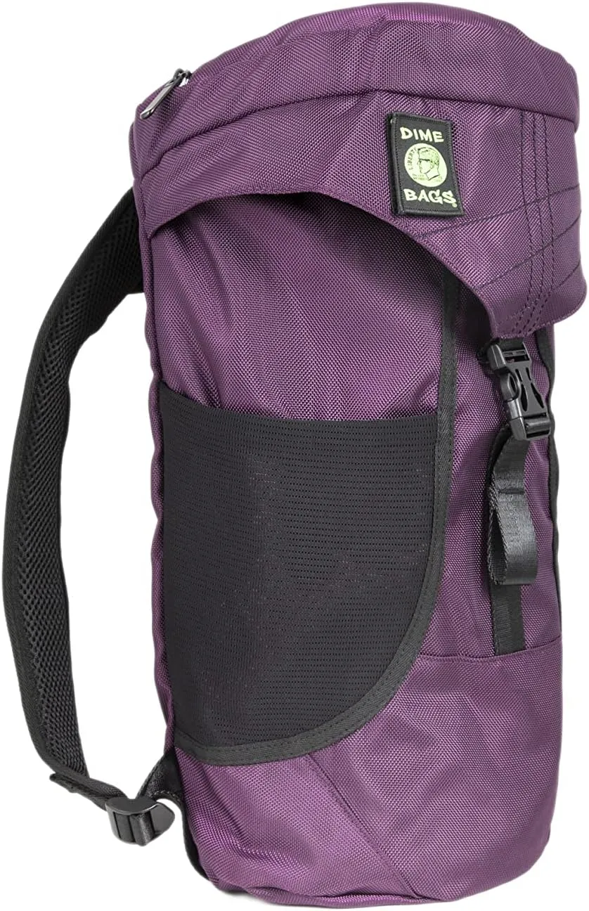 DIME BAGS - Padded Conversion Tube for Protection - Sleek, Protective, Water-Resistant Backpack (18 Inch, Plum)