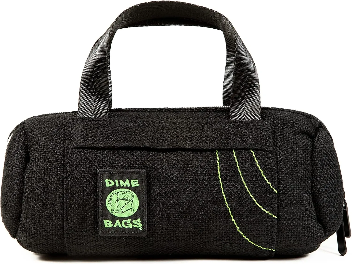 Dime Bags - Padded Duffle Tube, Durable Hemp Blend (10 Inch, Black)