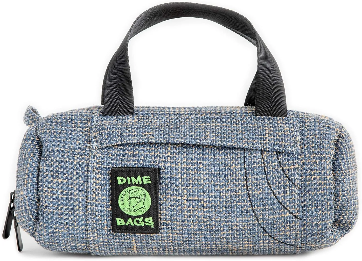 DIME BAGS - Padded Duffle Tube, Durable Hemp Blend (10 Inch, Sky)