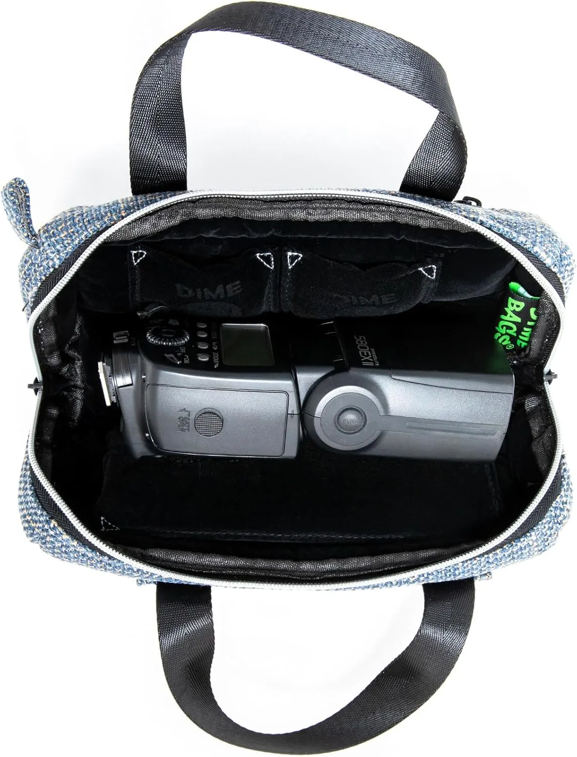 DIME BAGS - Padded Duffle Tube, Durable Hemp Blend (10 Inch, Sky)