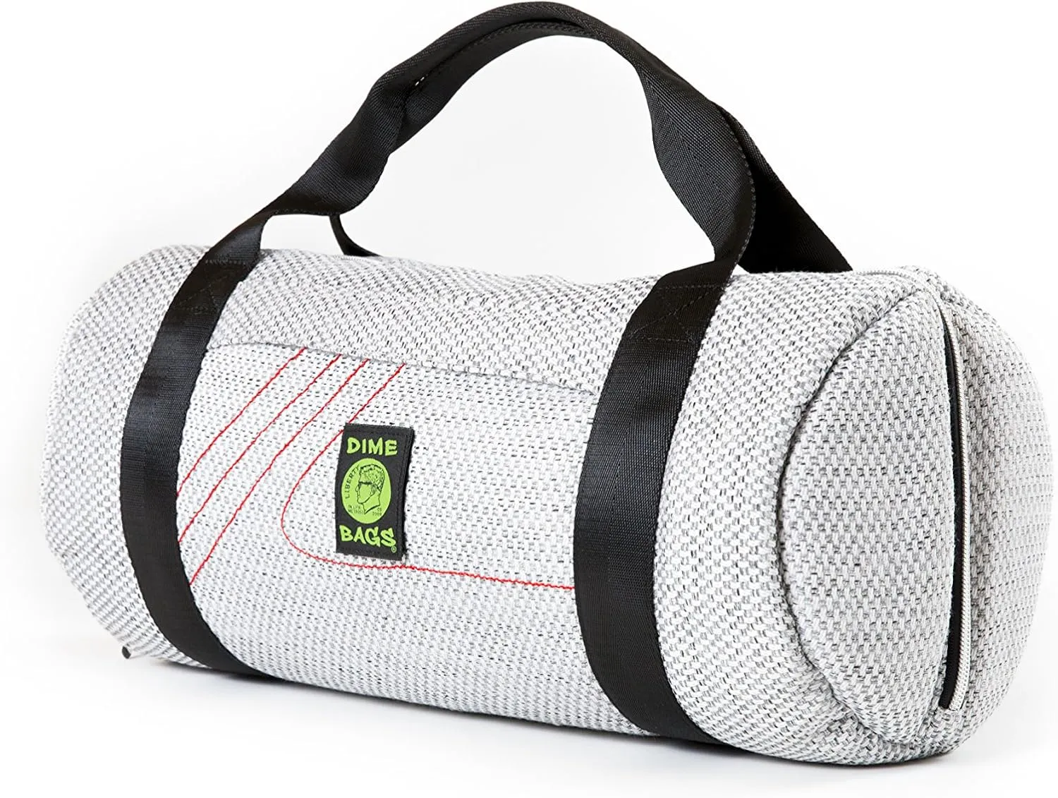 Dime Bags - Padded Duffle Tube, Durable Hemp Blend (17 Inch, Silver)