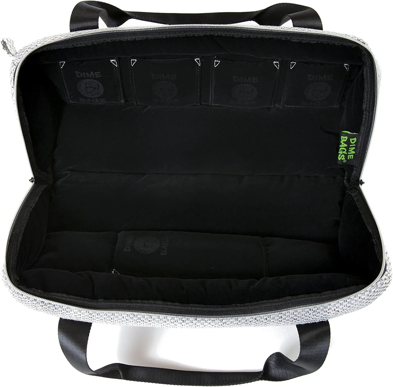 Dime Bags - Padded Duffle Tube, Durable Hemp Blend (17 Inch, Silver)