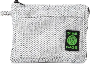 DIME BAGS Padded Pouch – Smell Proof Protective Case with Padded Interior, Durable Hemp-Polyester Fabric, Heavy-Duty Zippers & Interchangeable Patch, Travel & Storage for Fragile Items