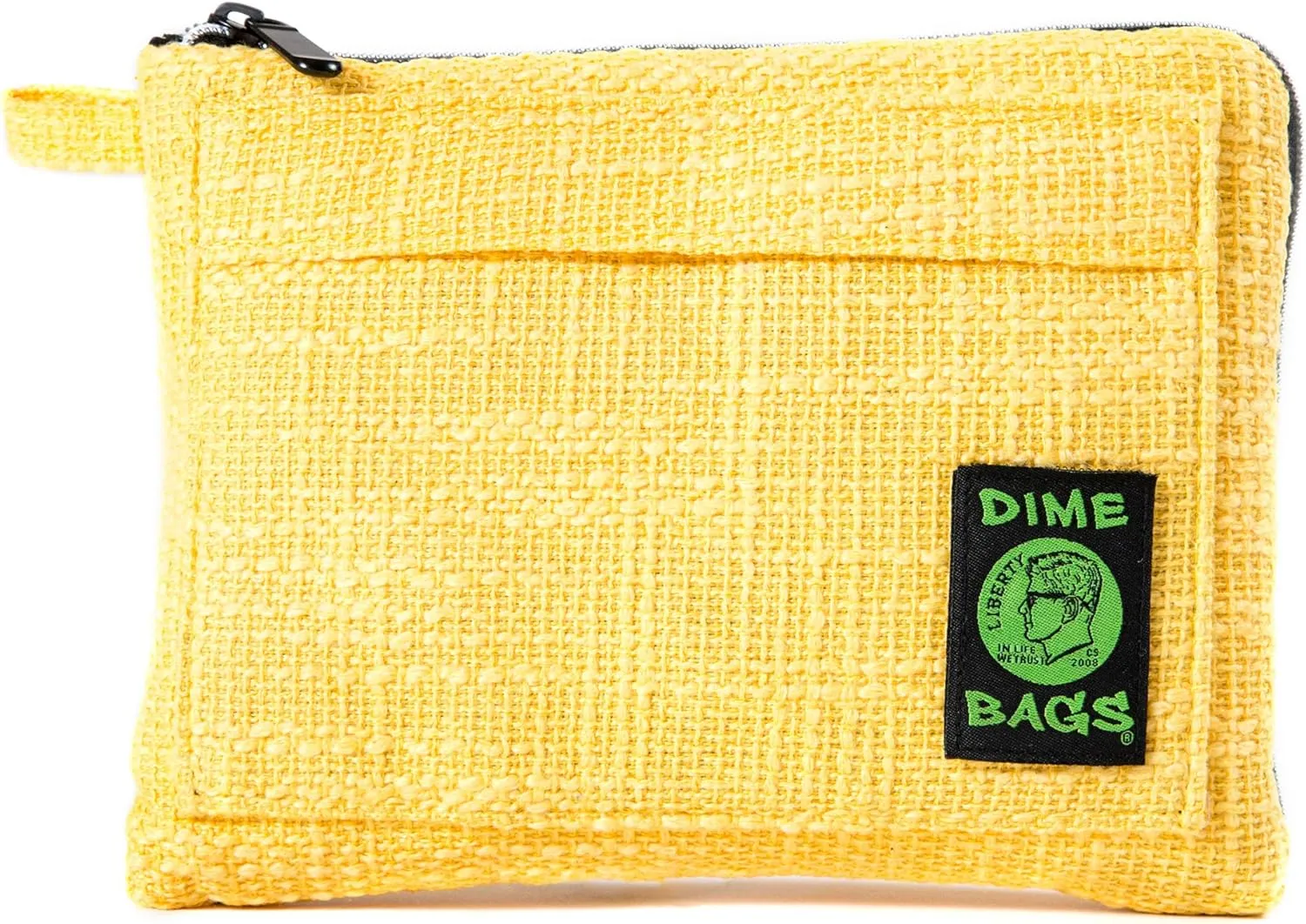 DIME BAGS Padded Pouch – Smell Proof Protective Case with Padded Interior, Durable Hemp-Polyester Fabric, Heavy-Duty Zippers & Interchangeable Patch, Travel & Storage for Fragile Items