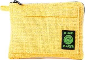 DIME BAGS Padded Pouch – Smell Proof Protective Case with Padded Interior, Durable Hemp-Polyester Fabric, Heavy-Duty Zippers & Interchangeable Patch, Travel & Storage for Fragile Items