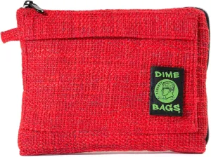 DIME BAGS Padded Pouch – Smell Proof Protective Case with Padded Interior, Durable Hemp-Polyester Fabric, Heavy-Duty Zippers & Interchangeable Patch, Travel & Storage for Fragile Items