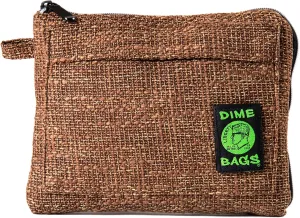 DIME BAGS Padded Pouch – Smell Proof Protective Case with Padded Interior, Durable Hemp-Polyester Fabric, Heavy-Duty Zippers & Interchangeable Patch, Travel & Storage for Fragile Items