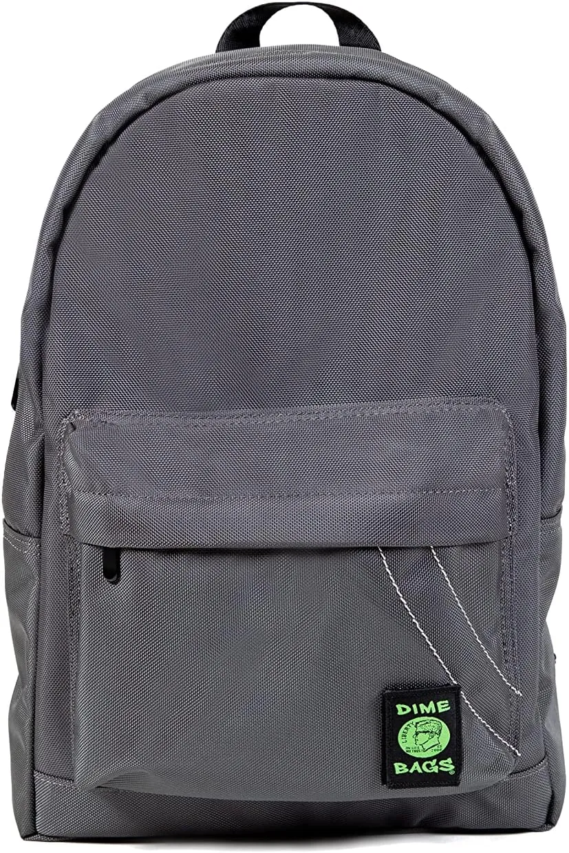 DIME BAGS - Study Buddy, Water-Resistant Backpack, 15-inch Padded Laptop Compartment (Graphite)