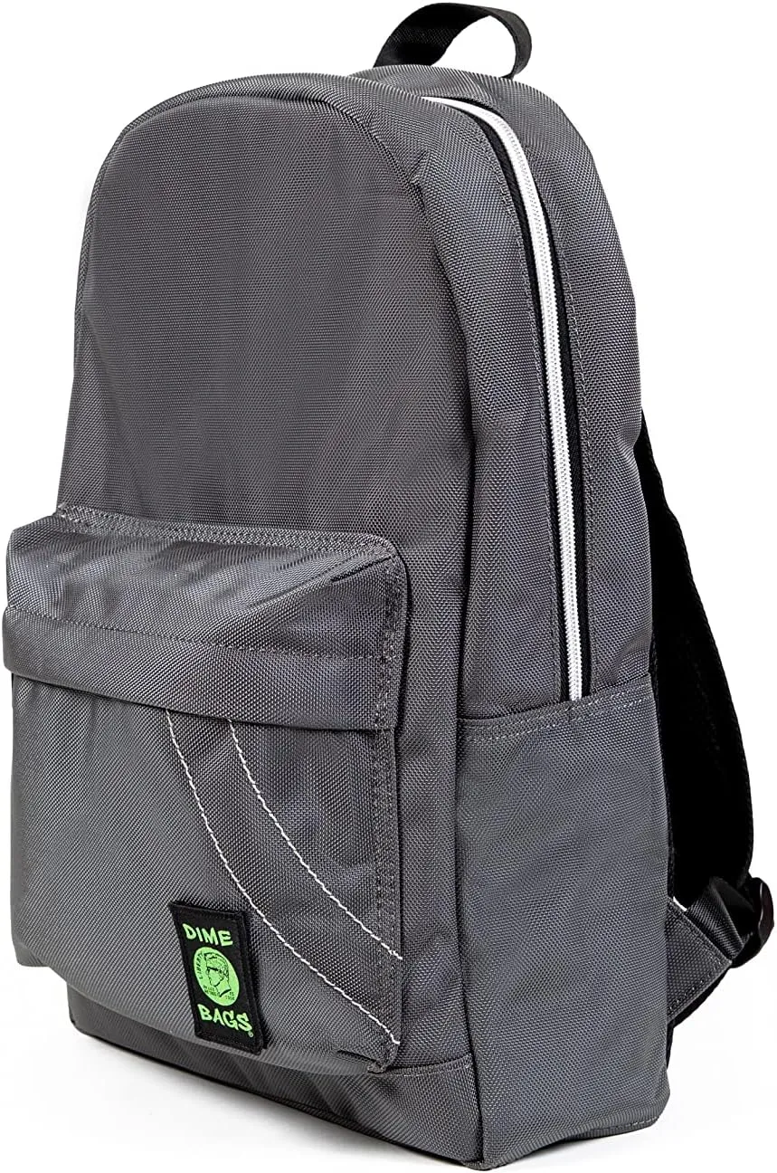 DIME BAGS - Study Buddy, Water-Resistant Backpack, 15-inch Padded Laptop Compartment (Graphite)