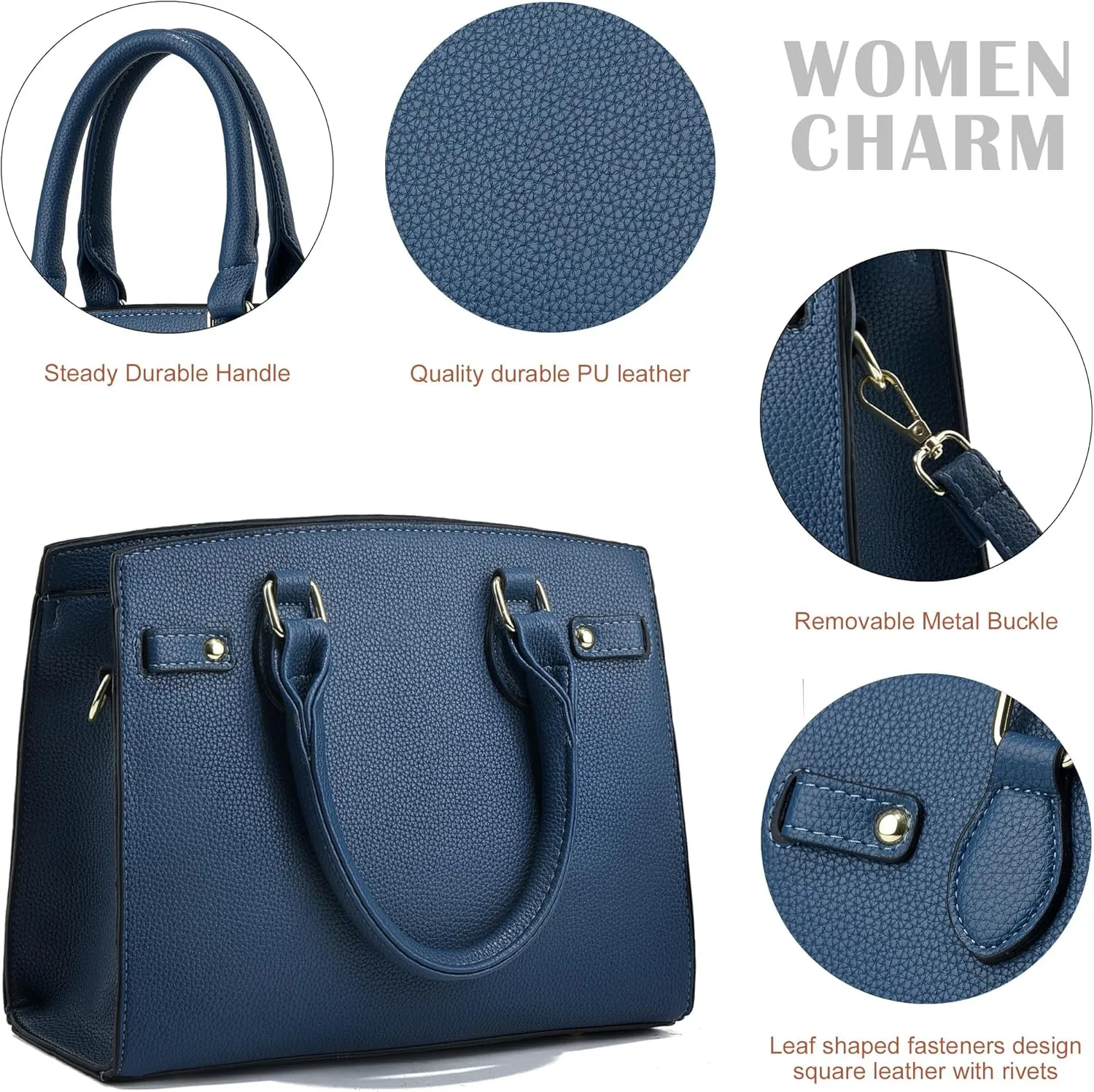 DMICXEL Tote Bag Crossbody Purses for Women Shoulder Handbag PU Leather Top Handle Satchel Bags
