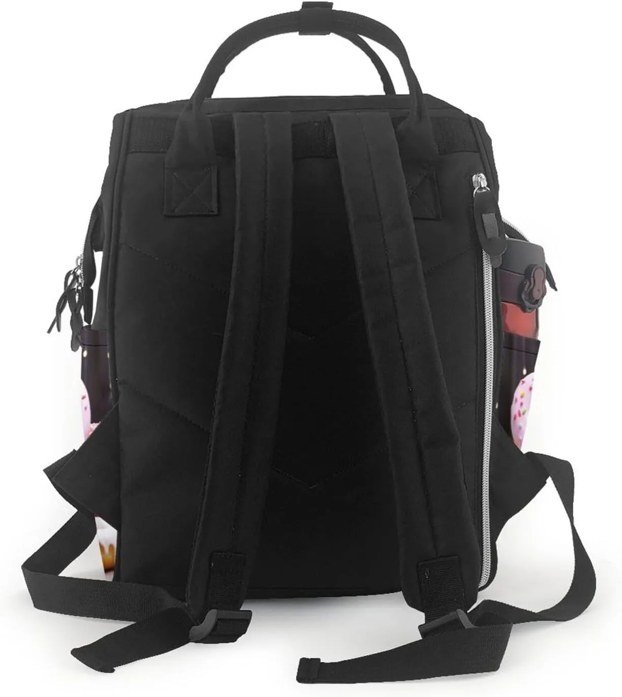 Donut Cake Diaper Bag Backpack for Women Waterproof Mummy Backpack Large Nappy Bag Nursing Bag